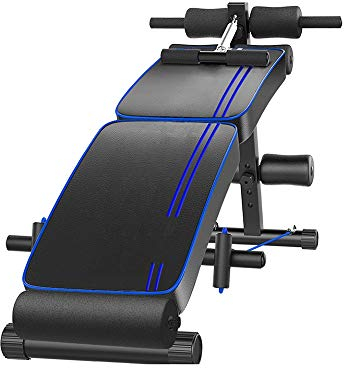 Hantelbank Kleines Hantel-Sit-Up-Board, Fitnessgeräte faltbar Heim-Multifunktions-Bauch-Bauchbrett Hantelbank Fitness-Hantel