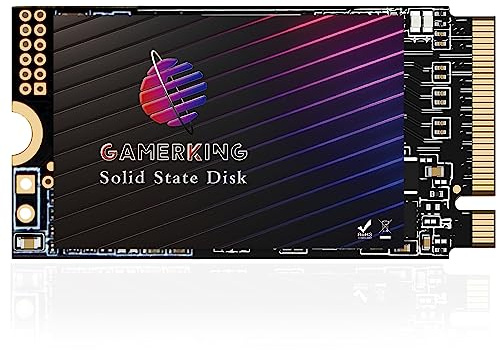Gamerking 1 TB M.2 2242 NVMe SSD PCIe Gen3.0 x4 3D NAND TLC högpresterande intern solid state-enhet M nyckel 42 mm, kompatibel med stationär bärbar dator Ultrabook surfplatta