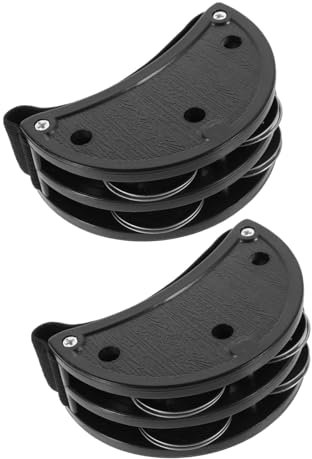 ifundom 2stücke Fußtamburin Schuhtamburin Tamburinschuhe Schlagglocke Tamburine Für Erwachsene Teenager Musical Instruments Percussion Zubehör