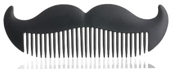 Mini peigne à barbe de poche en plastique pour homme, moustache, brosse à cheveux, peigne démêlant pour barbier, peignes de barbier
