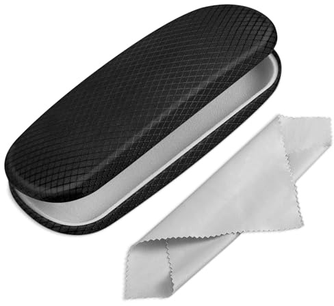 FINTIE Hardcase Brillenetui für Damen und Herren | Tragbare Brillen Etui mit Brillenputztuch, für Lesebrillen & Sonnenbrillen