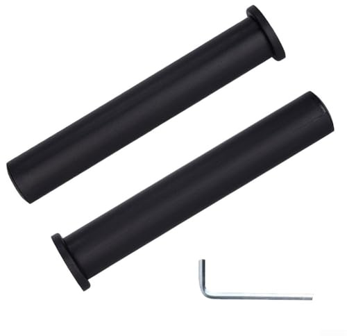 2 adattatori per bilancieri per dischi di peso, convertire da 1 pollice a 2 pollici, robusta plastica PP (48 x 200 mm)