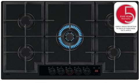 AEG Gas Hob HKB95341NL, Black