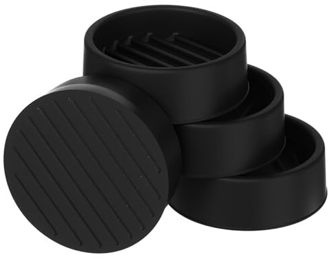 4 Pack Furniture Caster Cups Rubber Furniture Pads Non-Slip furniture Feet Protector Anti Skid Bed Stopper furniture Coasters Gripper for Sofa Feet Table Chair Legs Carpet Floors Protect 2 x 2