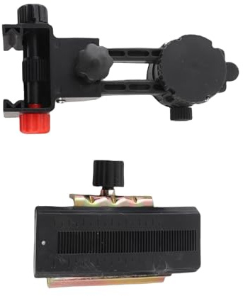 Bewinner Fine Tuning Bracket Level Tool Adapter, 360 Degree Rotation Telescoping Pole Cradle Head, Multifunctional Leveling Stand Extension Pole Head, Adjustable Up/Down/Left/Right