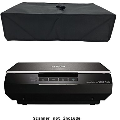 Wommty Staubschutz für Epson-Farbfotoscanner, antistatisch, wasserdicht, Nylongewebe, für Epson Perfection V600 Farbfotoscanner, Schwarz