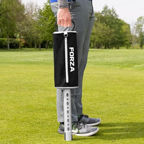 FORB Tubo Recogebolas de Golf con Bolsa – Recogedor de Pelotas de Aluminio (Capacidad de 85 Bolas de Golf)