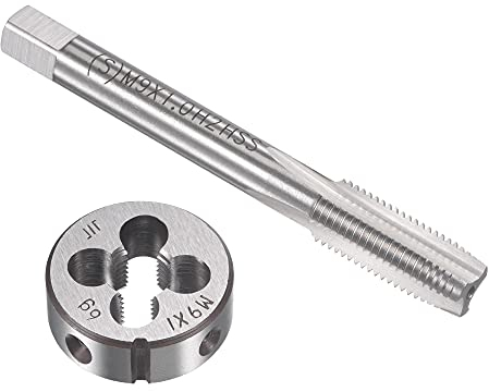 sourcing map Gewindebohrer M9 x 1mm Gewindebohrer mit Legierungswerkzeug