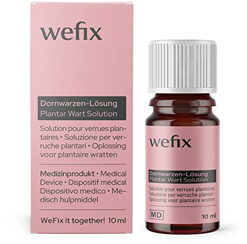 WeFix Dornwarzen Entfernen 10ml - Schonend & leicht - Dornwarzen entfernen Fuß & Hand - Warzenmittel Salicylsäure - Dornwarzen Ex, Tropfen, FüR mehrere körperteile