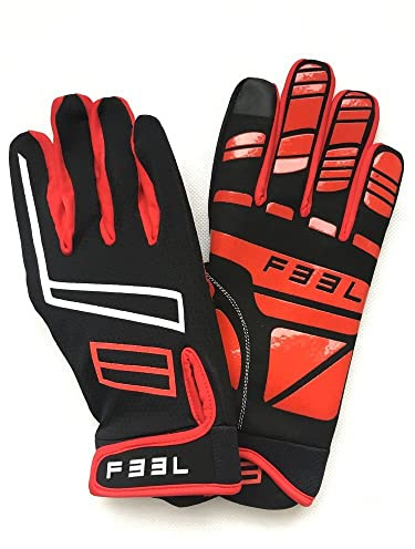 Guantes de Sim Racing SR2 para Hombres Corredores, Tela, Rojo, Ambidiestra, Lavado a Mano