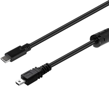 AlyKets Cavo USB da Tipo C a Mini 8-Pin, Cavo di Ricarica per Trasferimento Immagini USB con Spina USB-C UC-E6 UC-E16 UC-E17 per Fotocamere Nikon Coolpix/DSLR per PC, iPhone 15, Smartphone, MacBook