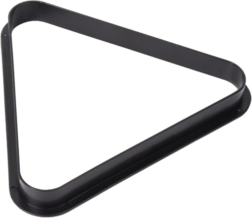 Sinsilvie 2,1 7/8 or 1 1/2 Snooker, Pool or Billiards Triangle Ball Rack for 15 Ball,Black Plastic 8 Ball Triangle (For 2 Ball（50.8mm）)