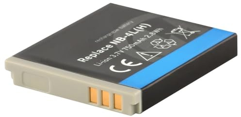 Akku für Canon NB-4L / NB-4LH für Canon Digital IXUS 30, 40, 50, 55, 60, 65, 70, i7, IXY, PowerShot SD1000, SD1100, SD200, SD30, SD300, SD40, SD430, SD750, SD780, SD960, 3,7V, 750mAh