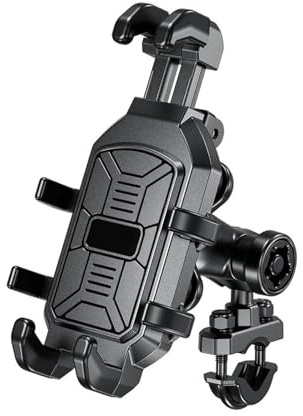 Mobil Moto Support Motorcykeltelefonhållare Vibrationsdämpare Skakdämpande Telefonfäste Styre För Cykel Scooter Passar 5,4''-7,2''(Handlebar)