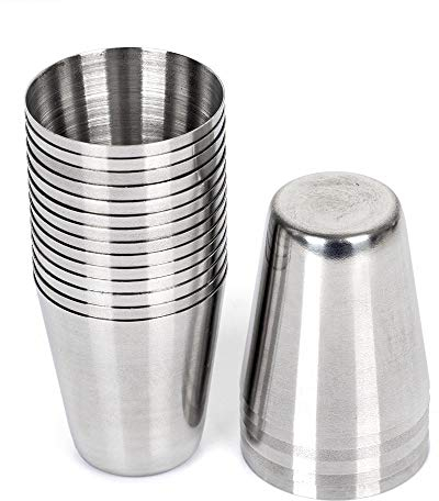 50 Stück 30 ml Edelstahl Schnapsgläser Bierbecher