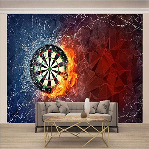 ZZXIAO Photo Wallpaper Living Room Darts Turntable Sci-Fi Special Effects 3D Design Wallpaper Photo Murals Non-Woven Silk 3D Wallpaper Paste Living Room The Wall for Bedroom Mural border-150cm×105cm