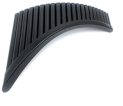KESHUO 22 Rohre Panflöte Mit Base G-Taste Abs Kunststoff Pan Flöte Musikinstrument Abstimmbare Panpipes Studentische Panflöte (Color : Black Right Hand)