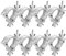 Stage Lighting Clamp,Forreen 8 Pieces Truss Clamp 48-51 mm Heavy Duty Aluminum Alloy O-Clamp Stage Light Clamp Load Bear 100KG Truss Accessories for Par Spotlights Moving Head Lighting