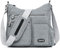 NOTAG Umhängetasche Damen, Leichte Mehrfach-Taschen Schultertasche Damen Wasserdicht Nylon Handtasche Umhängetasche (Hellgrau)