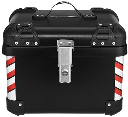 YUHANG Motorradkoffer Topcase,Kofferraum für Motorroller oder Motorräder,45L,Schwarz (Black)