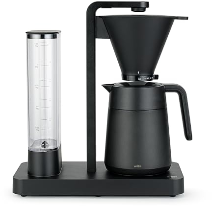 Wilfa PERFORMANCE THERMO Filterkaffeemaschine - 1600W – 1.25L Wassertank - Thermoskanne - doppelwandiger Filterhalter - anpassbare Durchlaufgeschwindigkeit - Tropfstopp & Auto-Abschaltung (schwarz)