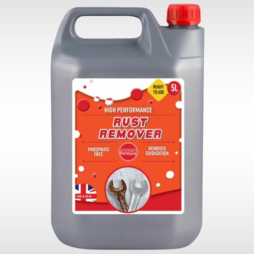 Dunnet Tools 5L Rust Remover for Metal – Ready to Use Rust Removal Solution, Removes Rust Back to Bare Metal, Water Soluble for Indoor & Outdoor Use on Cars and Metal Parts