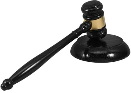 CAXUSD Martillo De Juez De Madera Para Jueces Madera Con Bloque De Sonido Accesorios De Juguete Para Jueces y Abogados