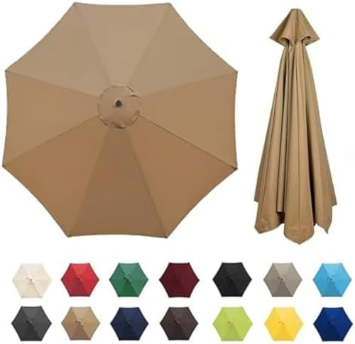Garden Parasol Covers 6/8 FT Waterproof UV-Resistant Umbrella Sleeves for Patio Balcony Pool Garden - Fits 2/2.5/3/3.5 Meters Outdoor Protection