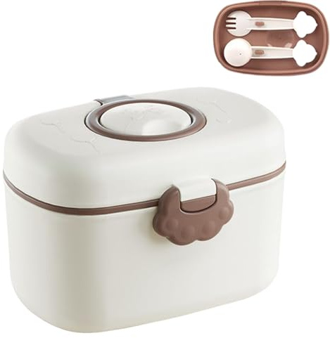 Contenitori Latte In Polvere A Tenuta Stagna, Portatile, Snack, Porta | Contenitore Dispenser per Formula Ideale Per Viaggio, Uso Quotidiano, Asilo , Scuola Materna, Casa E Cucina