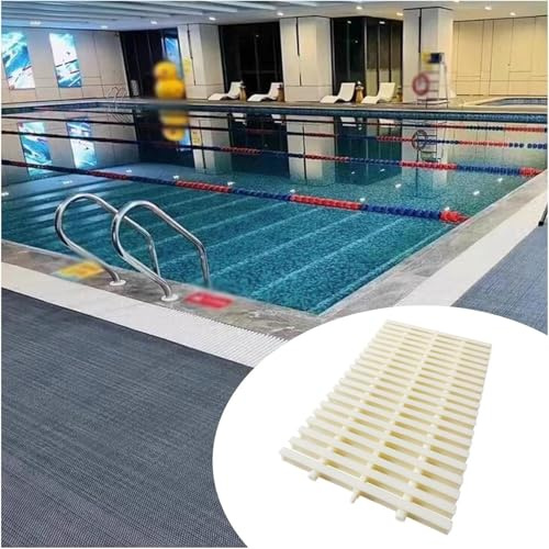 Griglia di scarico in plastica per piscina, 18 cm, filtro di protezione per grondaia, per piscina, giardino, garage e vialetto, griglia di drenaggio bianca (1 pezzo)