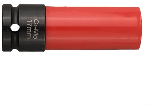 Zilimontt Clé à douille de démontage d'écrou de roue 1/2, 17 mm et 21 mm, outil de démontage et d'installation d'écrous de roue, compatible avec (17 mm)