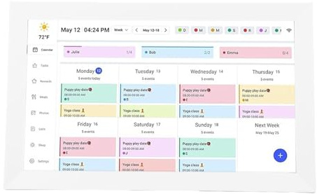 SPYMINNPOO 15,6 -Zoll -digitale Kalender, Familien- und Büro -Angelegenheiten, 1080p Touchscreen, Wall & Desk Mount, App Control Chore Diagramm (EU)