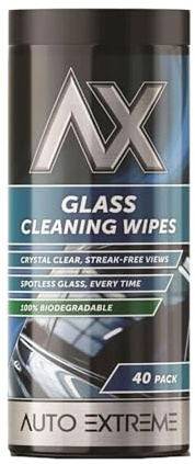 YSAMAX Glass Cleaning Wipes, Fast and Easy Car Glass Cleaner, Convenient on-the-Go Cleaning for Windows, Mirrors, Windscreen, Streak-Free & Crystal-Clear Shine (1 pcs)