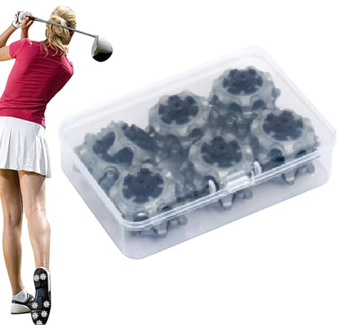 Golf Cleat Replacement Set – 18-Piece Swing Aid Spikes for Shoes, Enhances Stability and Traction During Play, Easy-To-Install Sports Accessory, Equipment for Golf Enthusiasts