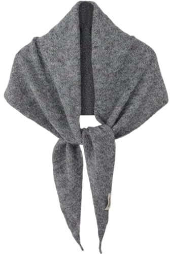 Vobumix Knitted Triangle Scarf, Wool Triangle Scarf Warm Knitted Scarf Korean Style Head Scarf for Women Ladies Girls Autumn and Winter Warm Decoration