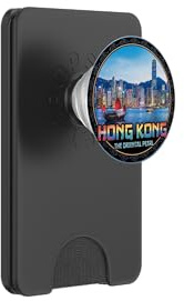 Photorealistic Hong Kong China Travel Souvenir Tourist Gift PopSockets PopWallet for MagSafe