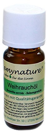 emynature® - Ätherisches Öl ind. Weihrauch 100% naturrein (Boswellia serrata) Inhalt 10 ml Weihrauchöl