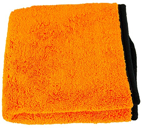Liquid Elements – Auto Trockentuch Orange Baby 800 GSM 40 x 60 cm – weiches Mikrofasertuch zur Autopflege – extrem saugstark, fusselfrei & lackschonend (1 Stück)