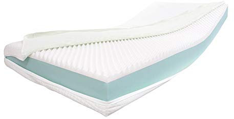 Dibapur® Visco Orthopädische Visco + Kaltschaummatratze (Hohes Raumgewicht) Auswahl x ca.16 cm Kern mit einem glatten 3D Air Fresh Bezug ca. 16,2 cm - Made in Germany (60x180 H2)
