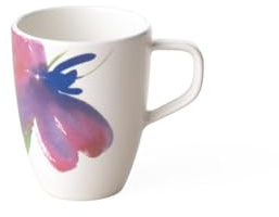 Villeroy & Boch Artesano Flower Art Mocha/Espresso Cup, 100 ml, Premium Porcelain, White/Coloured