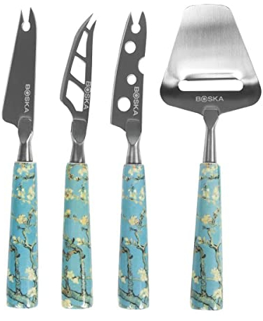 BOSKA Käsemesser-Set Mini Van Gogh - Mandelblüte - 160x55x16mm