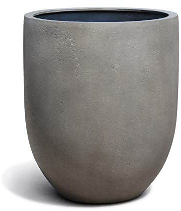 ESCHBACH® Pflanzkübel Tall Egg Pot 50 Beton Grau Rund * 52 x 52 x 61 cm * 10 Jahre Garantie