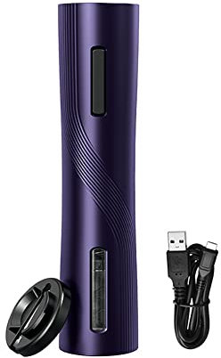 SPELAX Cavatappi Elettrico con Ricarica, cavatappi Automatico Ricaricabile, Adatto per Gli Amanti del Vino, inaugurazione della casa, Compleanno (Viola)