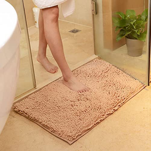 Große Bambus-Badematte, rutschfeste WC-Vorleger, verdickter WC-Vorleger für Toilette, superweich, wasserabsorbierend, maschinenwaschbar, für Dusche, WC-Vorleger, Haustür, Küchenteppich