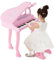 COSTWAY Kinder Keyboard mit 37 Tasten & Hocker, elektronische Klaviertastatur tragbar mit Mikrofon, LED-Lehrmodus, Aufnahme- & Wiedergabefunktion, Musikinstrument für Kinder ab 3 Jahre (Rosa)