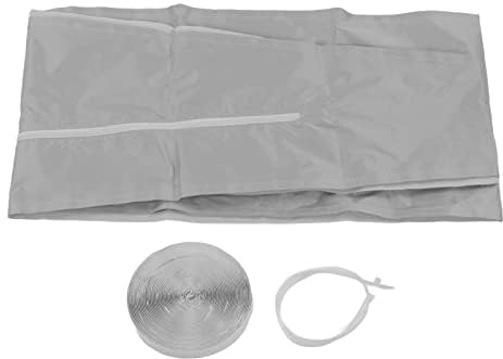 AC Window Seal Kit, 4M Silver Grey Portable Universal Air Conditioner Window Sealing Cloth for Drilling Holes