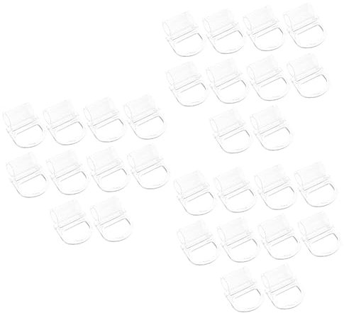 Warmhm 30stücke Rollerblenden Zuggriff Teiliges Transparente Fensterrollo Griffe Passend Für Stangen Einfache Installation Ohne Werkzeug Robustes Material Für Langlebige Nutzung