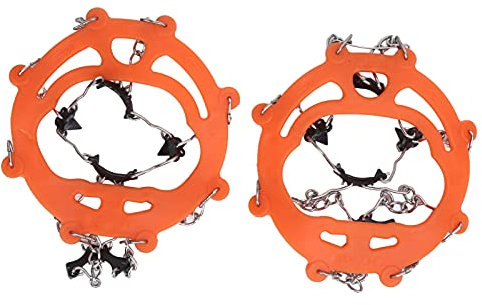 Srliya 8-Zahn-Steigeisen, Fußschutz für EIS und Schnee, Outdoor-Walking-Waffe, Bergsteigen, Skifahren, Steigeisen (1)