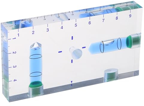 Yooghuge Mini-Wasserwaage, klare Wasserwaage, Bildaufhängungen, Wasserwaage, Messinstrument, Layout-Werkzeug, Mini-Wasserwaage