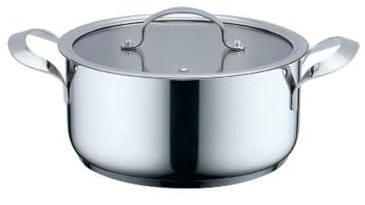 Haeger Kochtopf mit Deckel, grau, Ø 18 cm